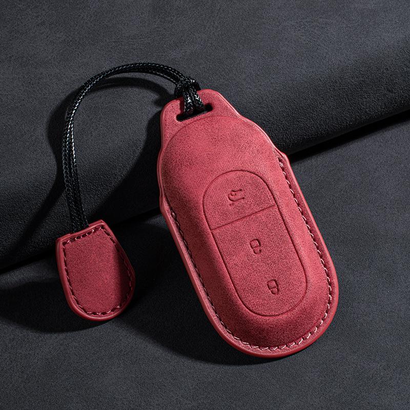 Fit For Leapmotor T03 B10 C10 C01 C11 C16 Car Key Card Holder Smart Card Case Suede Protective Shell