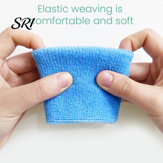 Running Wristband Terry Cloth Wrist Sweatband Breathable Absorbent Sports Band Men Women Athletic Football Volleyball Basketball Tennis