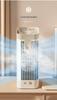 USB Mini Desktop Air Cooler & Night Light: Water-Cooled, Indoor Fan with Dormitory Spray Function