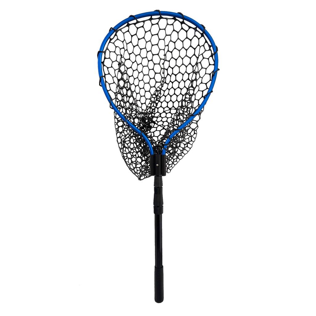 Adjustable Aluminum Silicone Folding Fishing Net - Portable, Large, Multi-Style, Three-Section Design