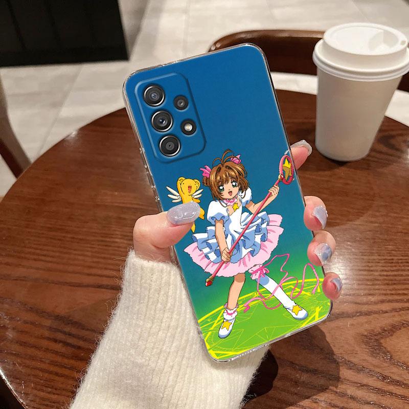 Cartoon CardCaptors Sakuras For Samsung Galaxy A55 Case A54 A52 A53 A15 A14 A13 A21S A23 A51 A34 A35 A33 A32 A72 71 Phone Cover