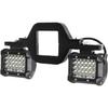 4-Zoll 72W LED-Arbeitsscheinwerfer & Rückfahrkamera-Montagesatz, Langlebige Aluminium-Anhängerkupplungs-Halterung für 2-Zoll-Empfänger, Einfache Montage mit Schale, Passend für Anhänger