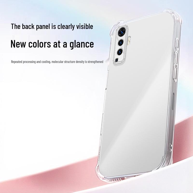 Vivox50 Transparent Phone Case – Shockproof TPU with Airbag Corners for X50Pro/X50Pro+, Premium Quality