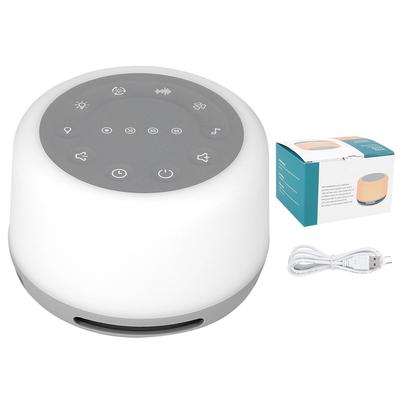 Máquina portátil de ruido para dormir con 7 luces nocturnas de colores para relajarse al dormir.