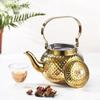 Thickened Hammered Tea Kettle with Strainer Coffee Pot Portable Loose Leaf Teapot  Office