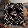 1PC Heartbeat Ghostface Of Horror Flannel Blanket Gift, Suitable for Both Men And Women, Soft Ideal for Beds And Sofa, Birthday Or Christmas Gift