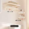 Yipan Punch-Free Folding Space Aluminum Bathroom Shelf