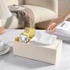 3 Compartments Napkin Holder Removable Lid Desktop Organizer Modern Tissue Dispenser  Bedroom