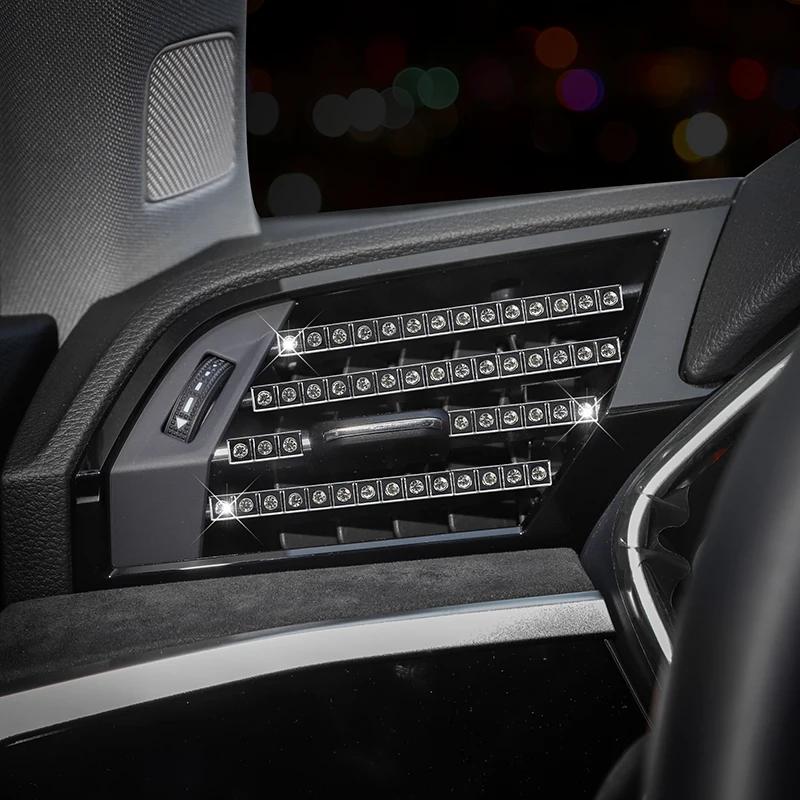 Luxusauto Auto Luftauslass Zierleiste Auto Lüftungsgitter Zierring Autostyling Bling Autozubehör Innenraum Frau Mädchen