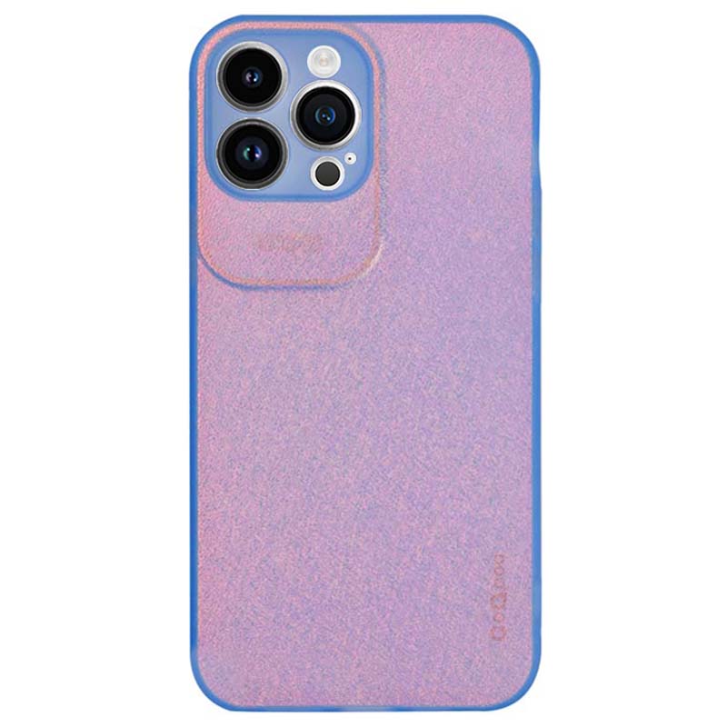 

Q.COO Aurora Series for iPhone 14 Pro Max Case TPU+PET Phone Cover Precise Lens Protection Transparent Blue
