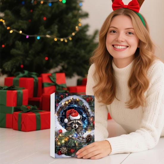 Forest Animal Advent Calendar 2025 24 Days Cute Animal Holiday Decor Countdown To Christmas