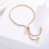 Anti Tarnish Copper Adjustable Bracelet Snake Bone Chain Design Beaded Slider Closure Comfort Jewelry Gift