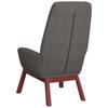 Relax Armchair with Footstool Light Grey Fabric
