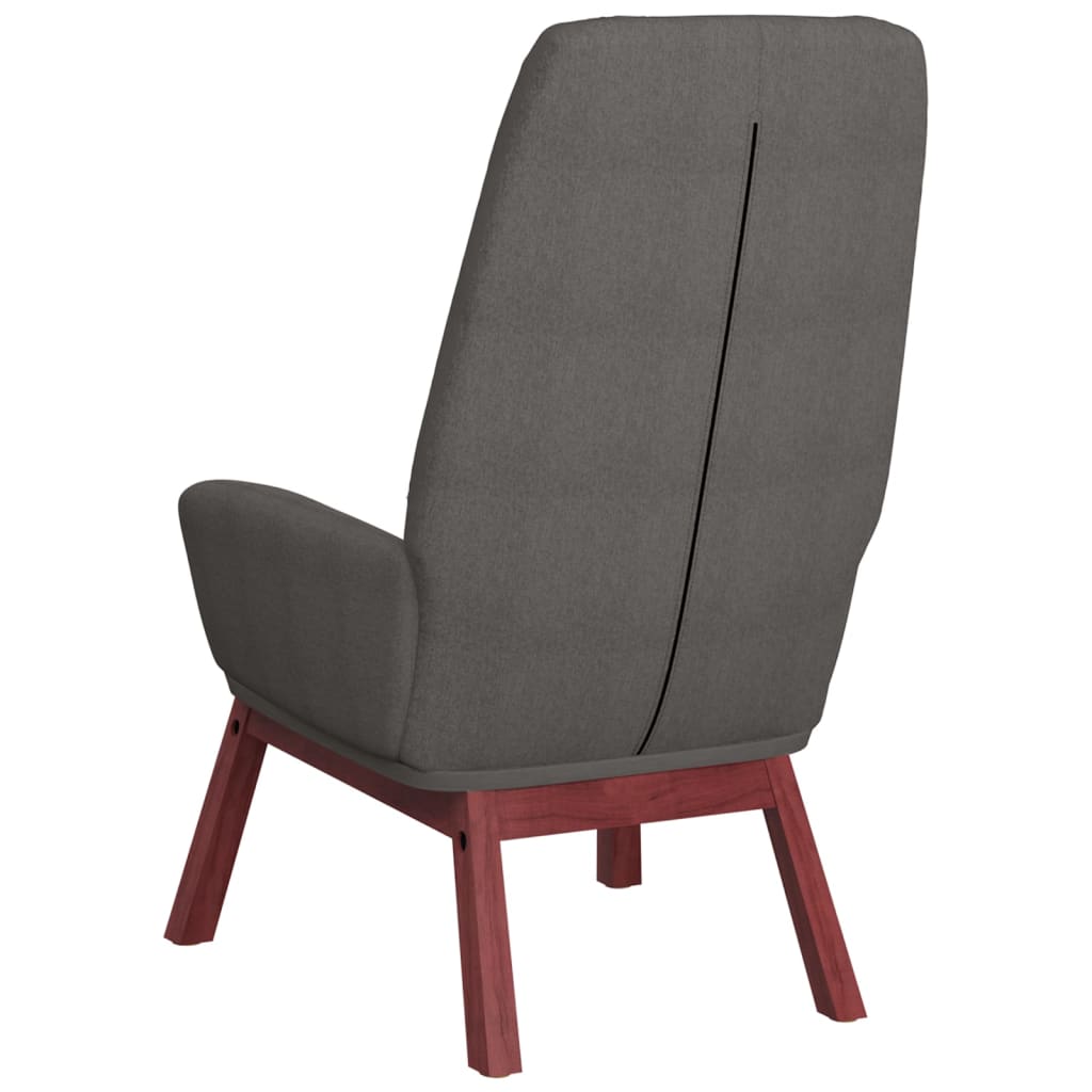 Relax Armchair with Footstool Light Grey Fabric