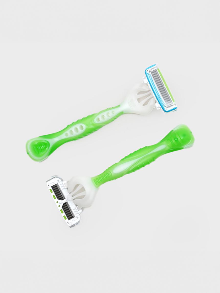 

Одноразовый женский бритвенный станок Dorco с 6 лезвиями для тела, 2 шт. 1ea