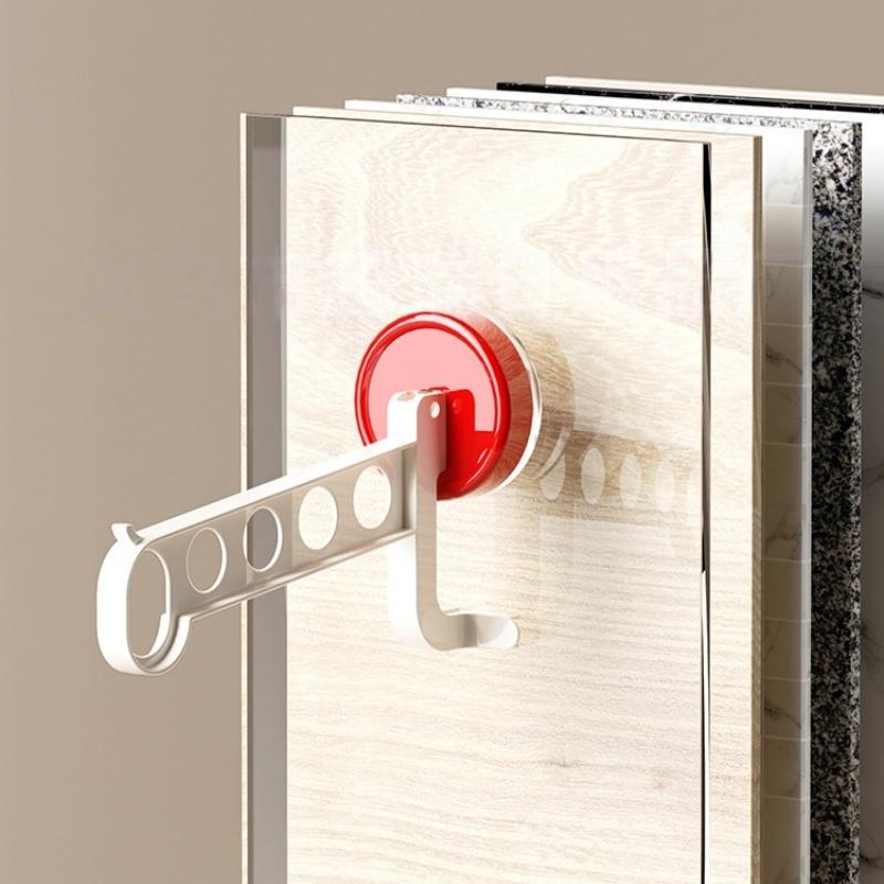 1Pcs Portable 5-Hole Laundry Rack Colorful Suction Cup Hangers For Travel Hotel And Home Drying Accessories