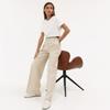 Uniqlo Solid Color Simple Round Neck Fitted Short Sleeve T-Shirt Women Tops 465760-00