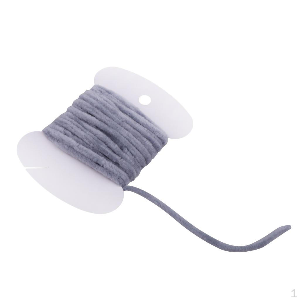 

Материалы для вязания Нитки Вискоза Синель Пряжа Для изготовления мелких мушек Grey White