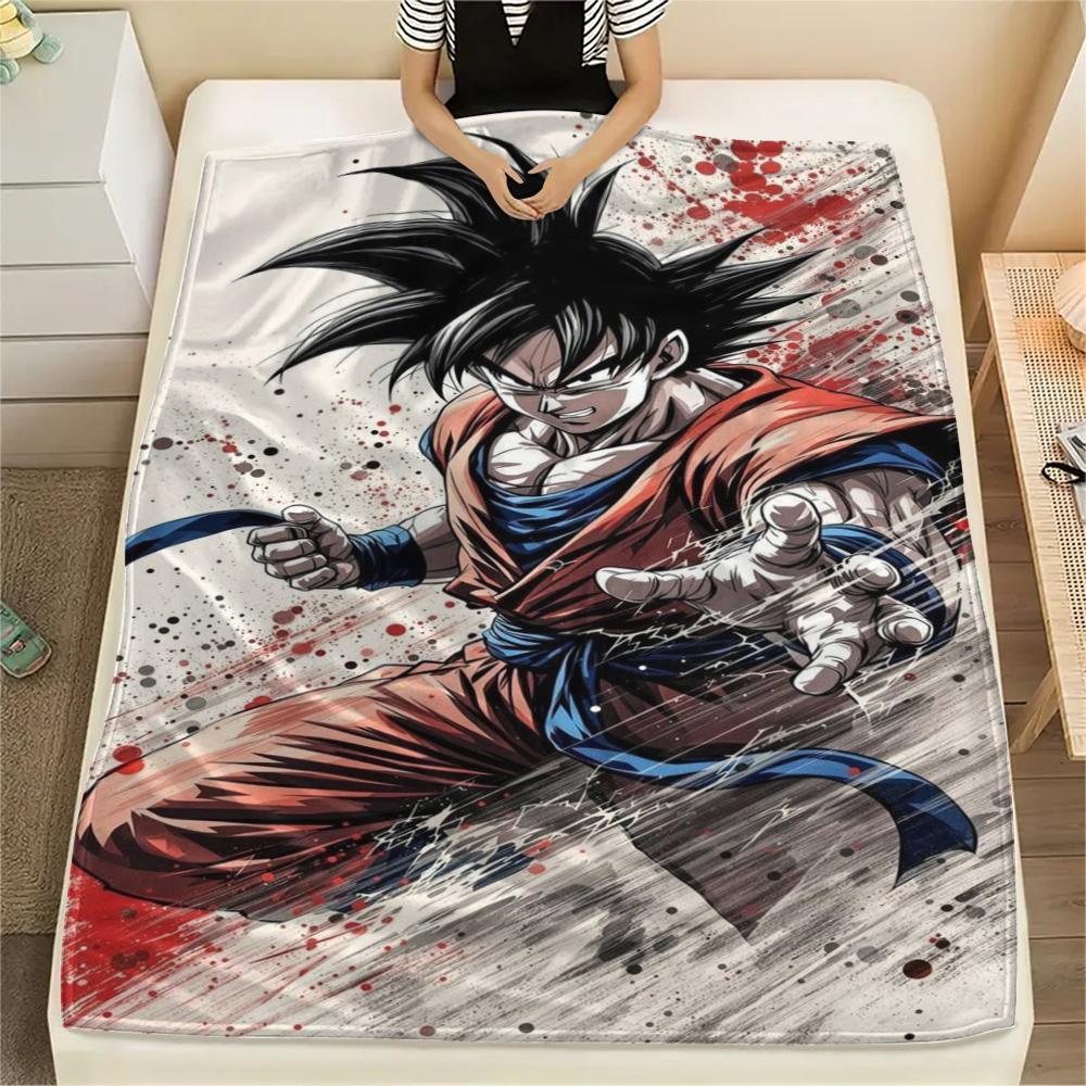 

Goku Daily Rest Printed Blanket, Convenient Flannel Blanket for Travel, Picnic, Bed, Sofa and Chair Layout.-TING 75x90cm