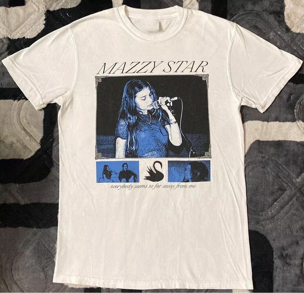 MAZZY STAR band Short Sleeve Cotton White T-Shirt Unisex T-Shirt XL