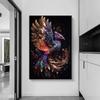 Animals Phoenix Gorilla Colorful Octopus Art Print Canvas Poster Wall Art For Living Room Abstract Celestial Home Decor Cuadros