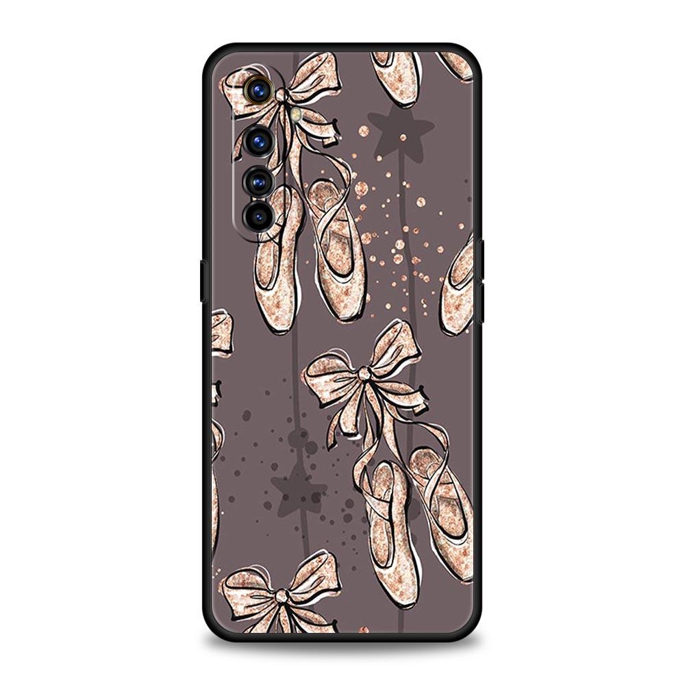 Simple Swan Dance Ballet Phone Case For Realme 12 11 10 6 7 9 Pro Plus 8 5G C35 8i 9i GT2 GT3 GT5 GT Neo 2 3 5 Black Cover