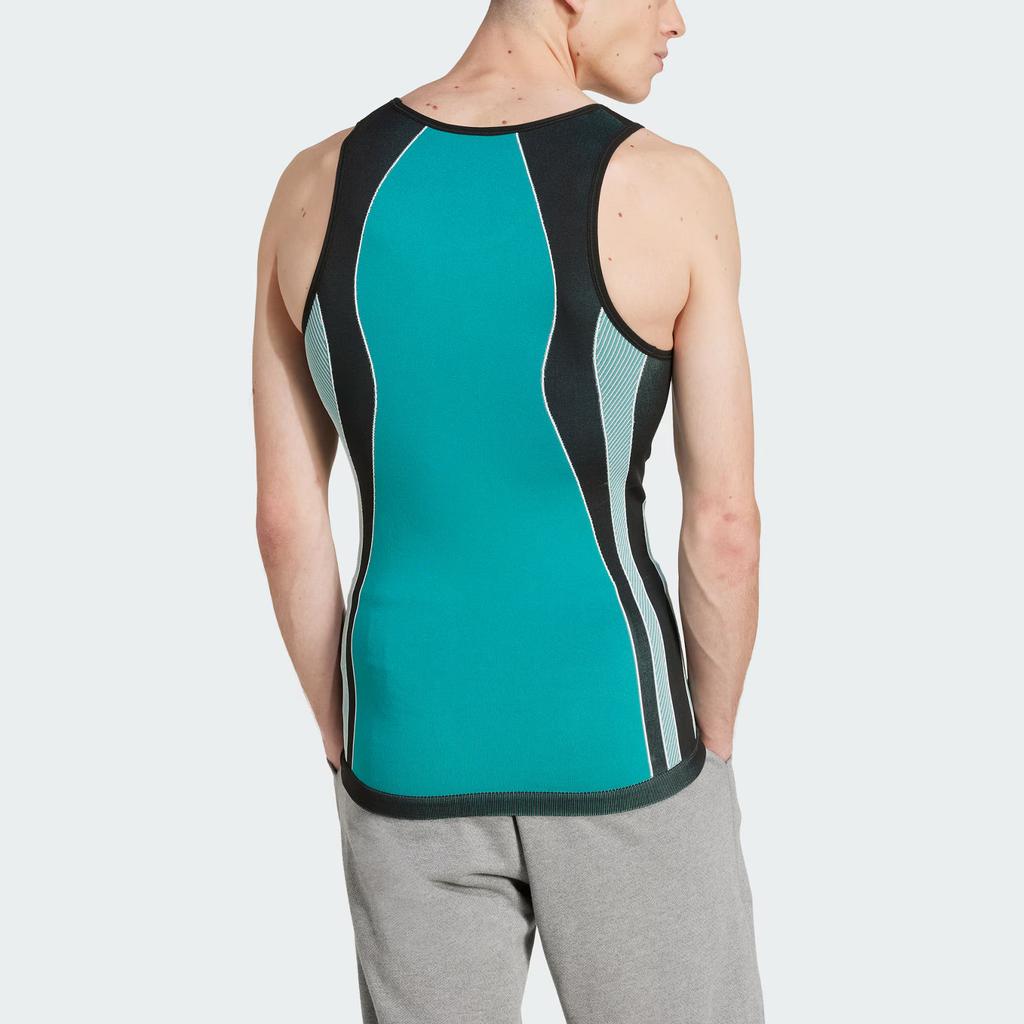 Adidas Equipment Series Ss25 Top Knitted Sports Fashion Comfortable Vest Men Tops Equipment-Green Black JP0353