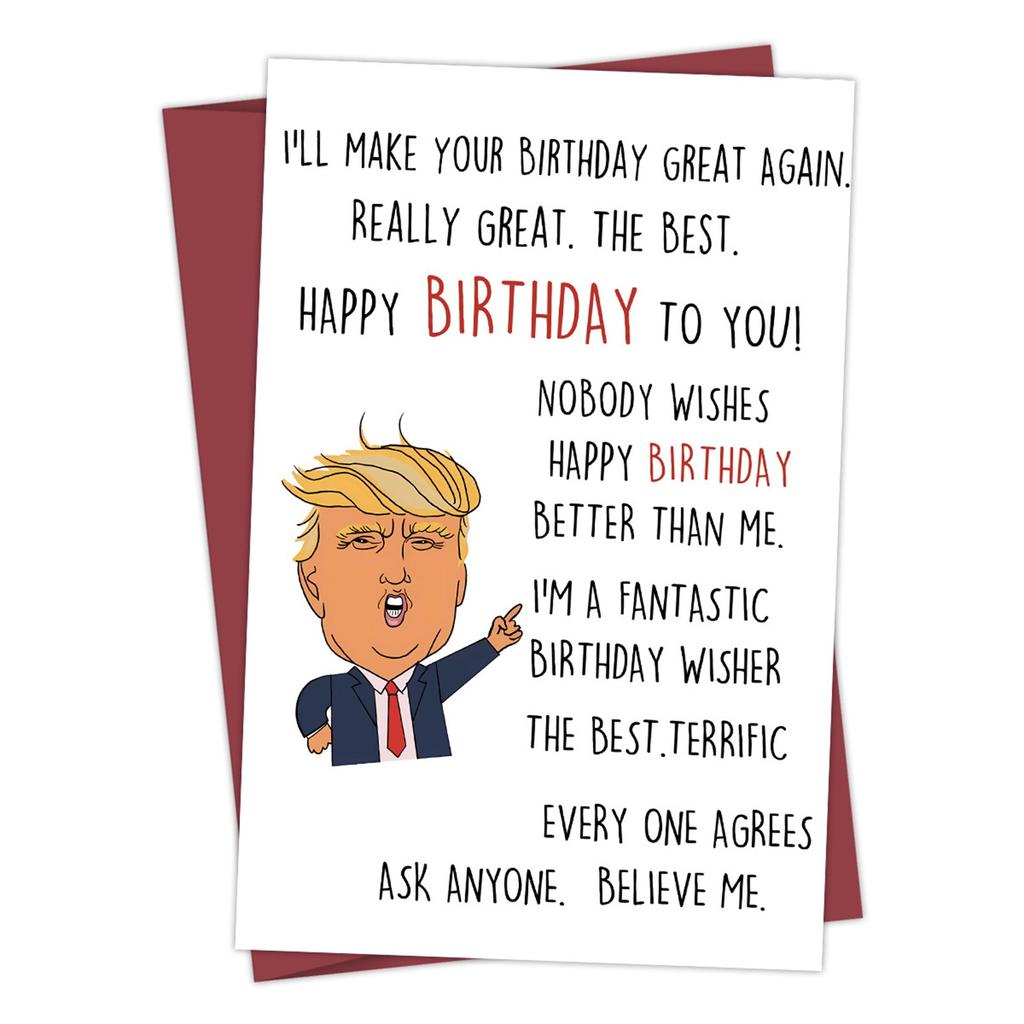 Birthday Card With Envelope Text Card Funny Gift