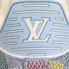 Excellent LOUIS VUITTON Low Cut Sneakers Lv Trainer Ice Blue Denim Mens 6 Used