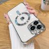 OEM JYCA-02 for Compatible TPU+Acrylic Shockproof Mobile Phone Case with Electroplate Portrait Design Camera Protector Boxed