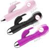Silicone Rabbit Vibrator for Women 10 Modes Battery Powered G-Spot Clit Stimulator Thrusting Dual Motor Waterproof Sex Toy