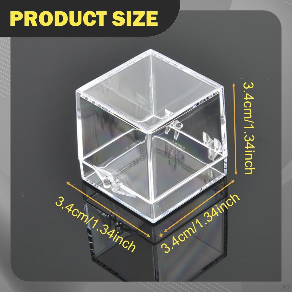 10 Mineral Collector Boxes, Containers with Lids, PS Material, Dustproof, Stackable, for Jewelry