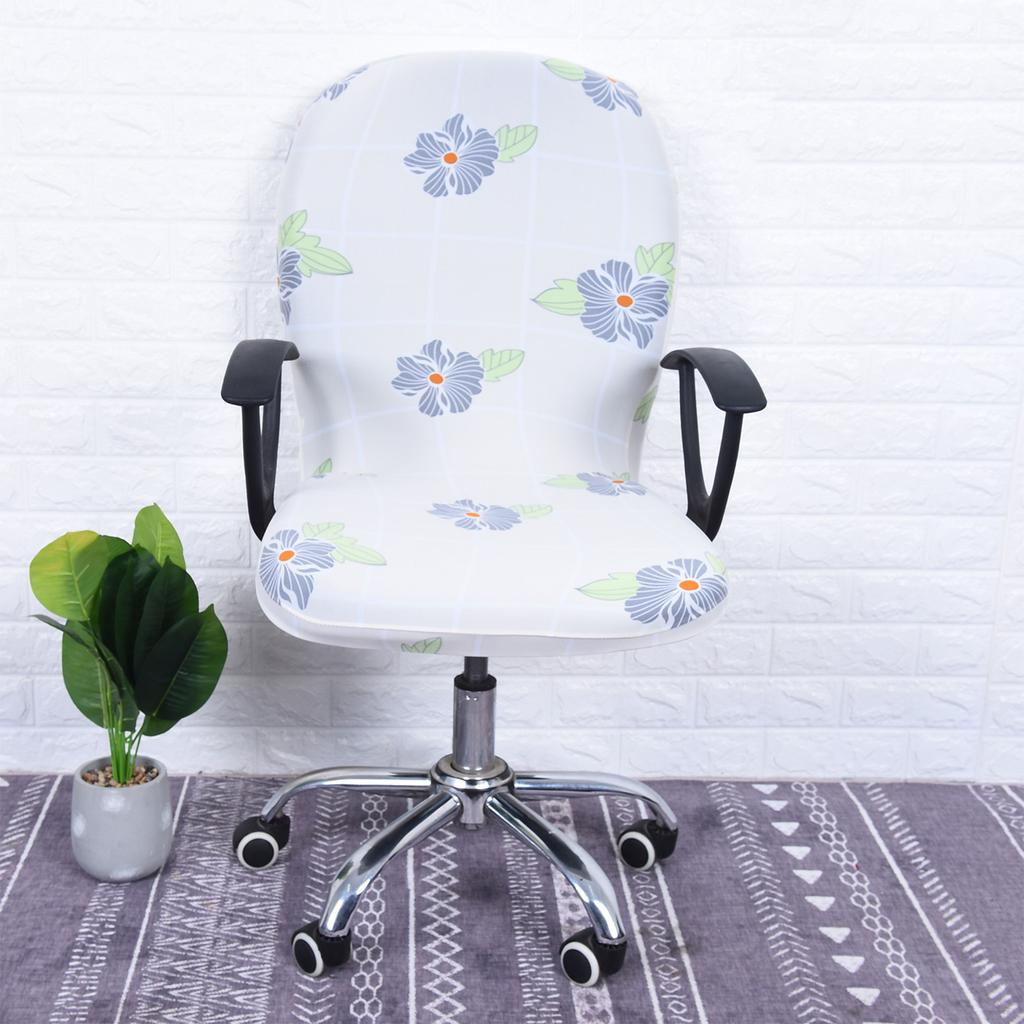Office Chair Cover Set For Computer Chairs Polyester Spandex Elastic Fabric Modern Simple Style Home Use