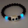 Cute Cartoon Big Eye Cat Luminous Bracelets Glow In The Dark Fluorescence Pendant Bracelet For Women Couple Friendship Jewelry