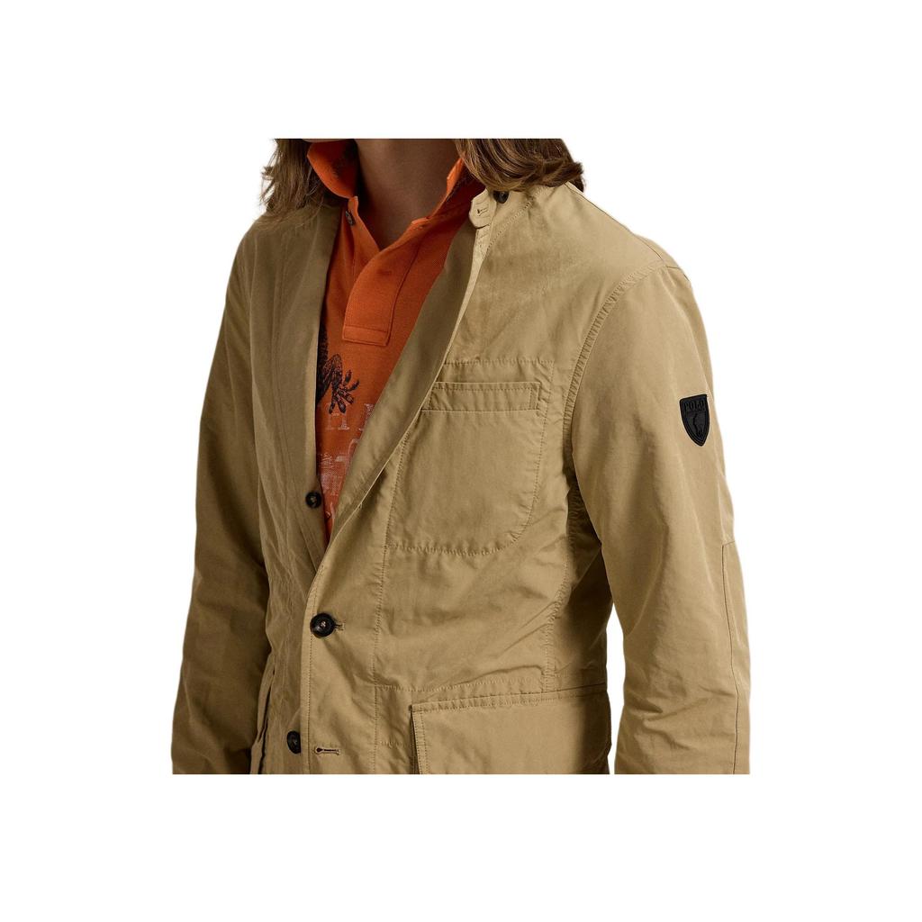 Polo Ralph Lauren Wasserdichte Twill Uni Jacke Herrenjacken Khaki 710942015-003