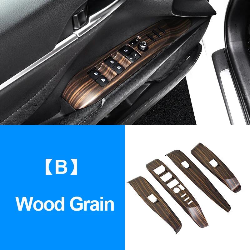 For Toyota Camry XV70 2018-    Interior Accessories Car Window Glass Lift Switch Panel Armrest Decoration Trim Cover