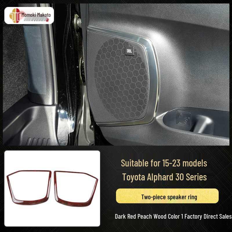 Carbon Fiber Interior Stickers for 15-23 Alphard Vellfire 30 Series, Scratch-Resistant