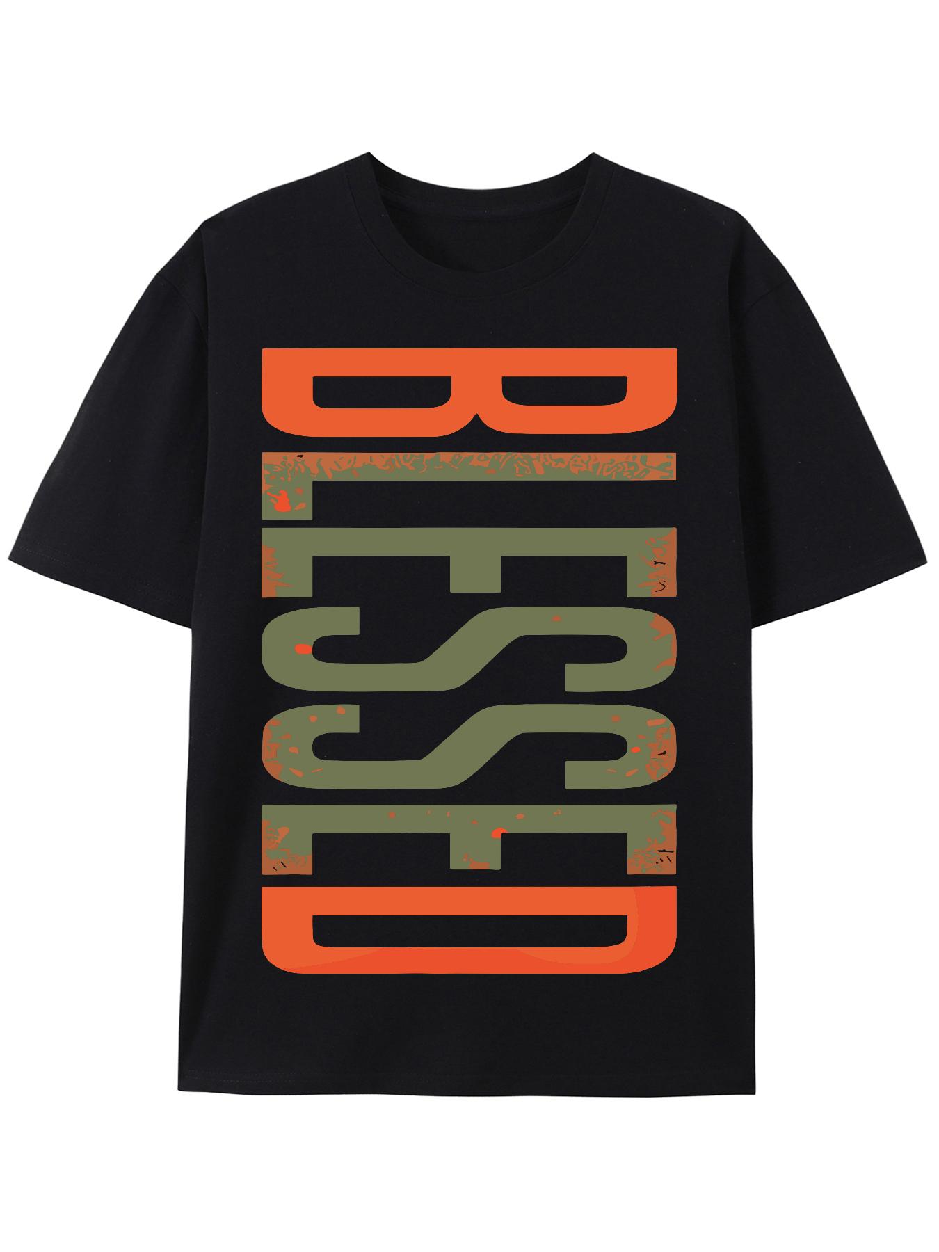 Blessed Text Graphic T-shirt S