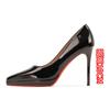8-Temperament pointed-toed stiletto high heels women's not tired feet waterproof table single shoes women's professional bridesmaids banquet shoes