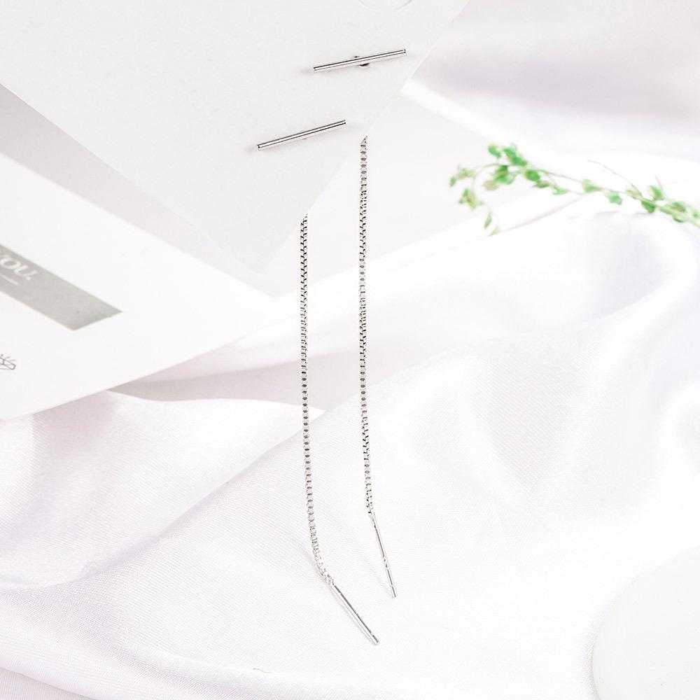 Elegant and Cute Cylindrical Earrings, Long Temperament T-shaped Earrings, Simple and Cold Wind Trend One-word Earrings, Ear Jewelry