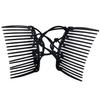 Magic Hair Claws Tuck Comb Updo Elastic  Hair Clip Stretchy Knotted Double Comb Elastic Hair Combs Ponytail Holder Barrettes
