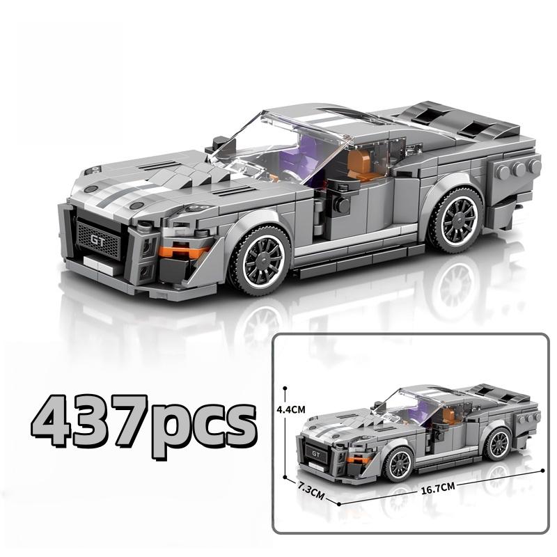 Vintage style High-Quality Supercar High-Quality Gt500 High-Quality Building High-Quality Block Transport vehicle Construction set Collection kit 682