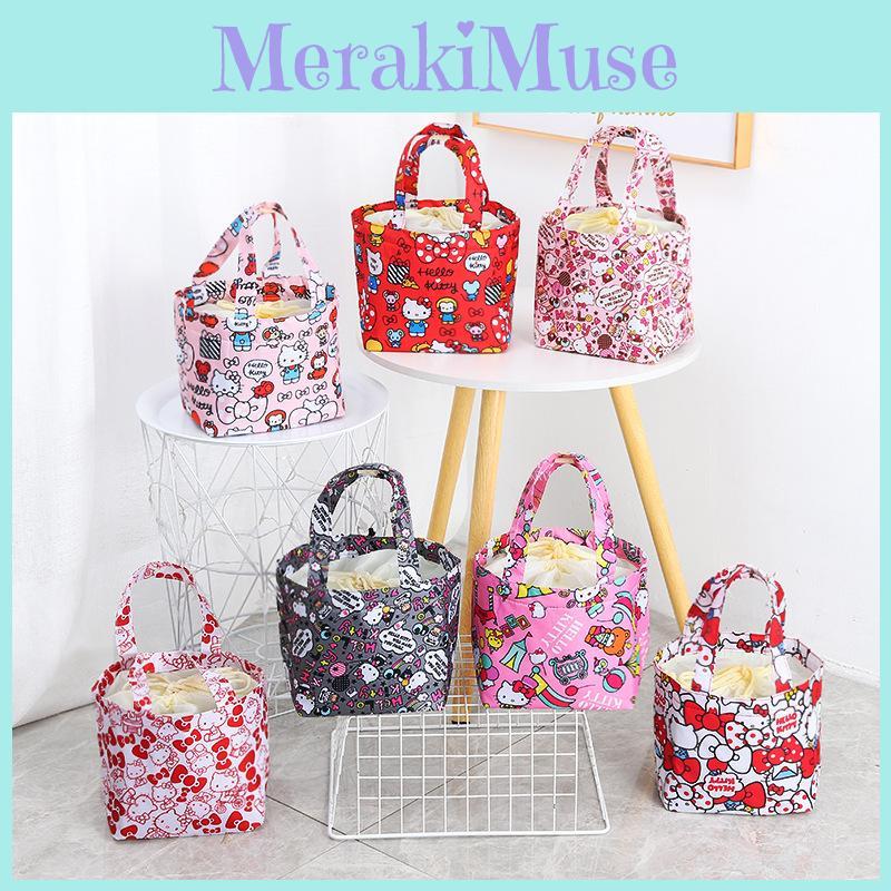 Izolovaná taška na oběd se stahovací šňůrkou na výlety, pikniky a