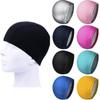Sports Waterproof High Elastic Swimming Caps PU Fabric Protect Ears Swim Pool Hat