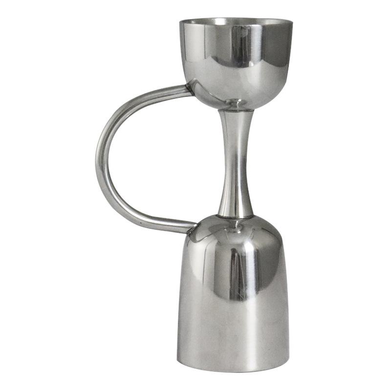 304 Stainless Steel Measuring Cup With Handle Steel Cocktail Jiggers Wine Dispenser Bartender Tools Bar Accessories