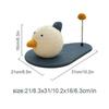 Cat Scratching Toy, Nature's Sisal and Wood Material, Spherical Pet Toy, Interactive Solid Wood Scratching Pet Toy (Natural)