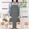Durable Dirt-Resistant Canvas Apron for Home and Kitchen, Customizable with Logo.