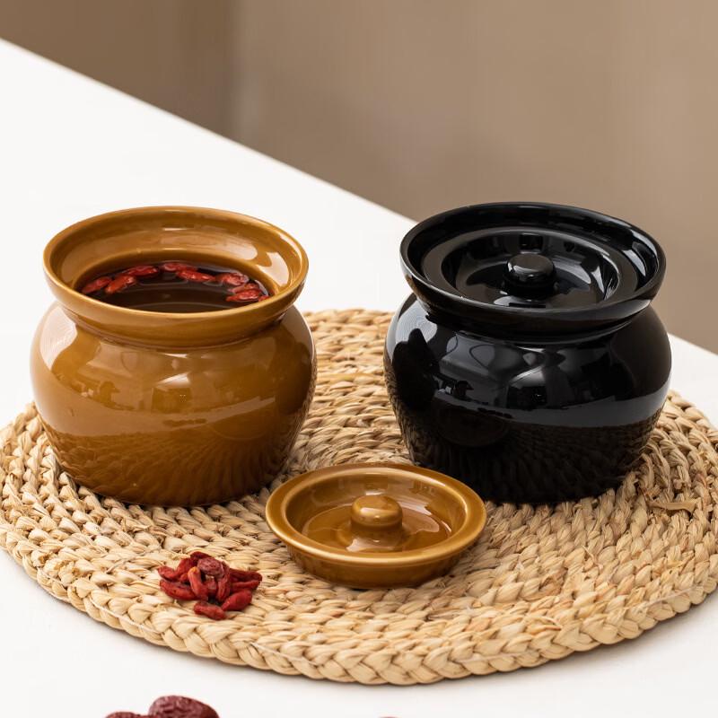 Ceramic Double Boiler Stew Pot Set