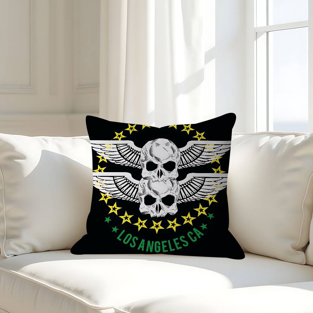 

God With Us Skull Pillow Case Removable Washable Cushion Cover – All-Season Soft Linen 16x16Inch