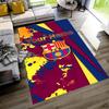 Barcelona Club Personalized Text Floor Mat Suitable for Study Room Bedrooms Hallway Living Rooms Anti-slip Rug Anime Office Decor Best for Christmas